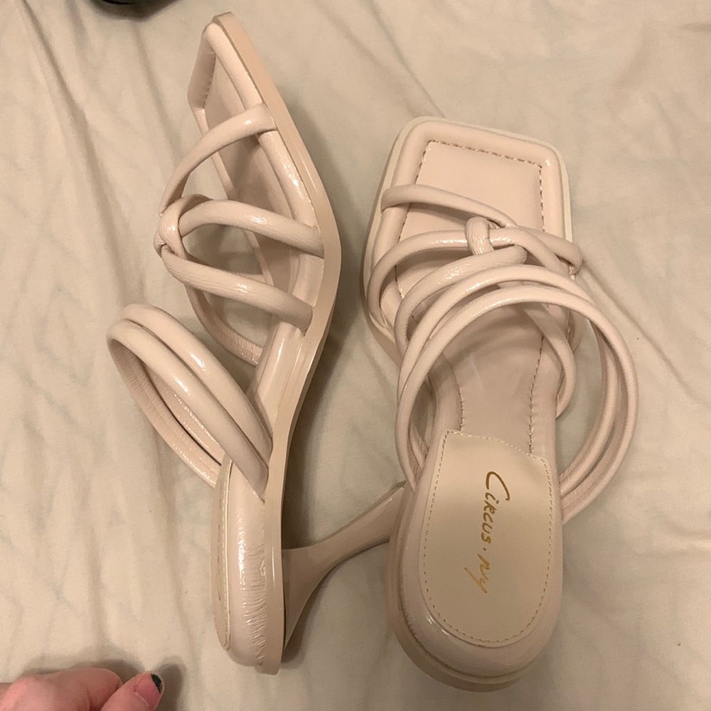 Cream heels from Nordstrom